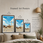 Damascus - Syria - Travel Poster Print Modern Style Wall Art