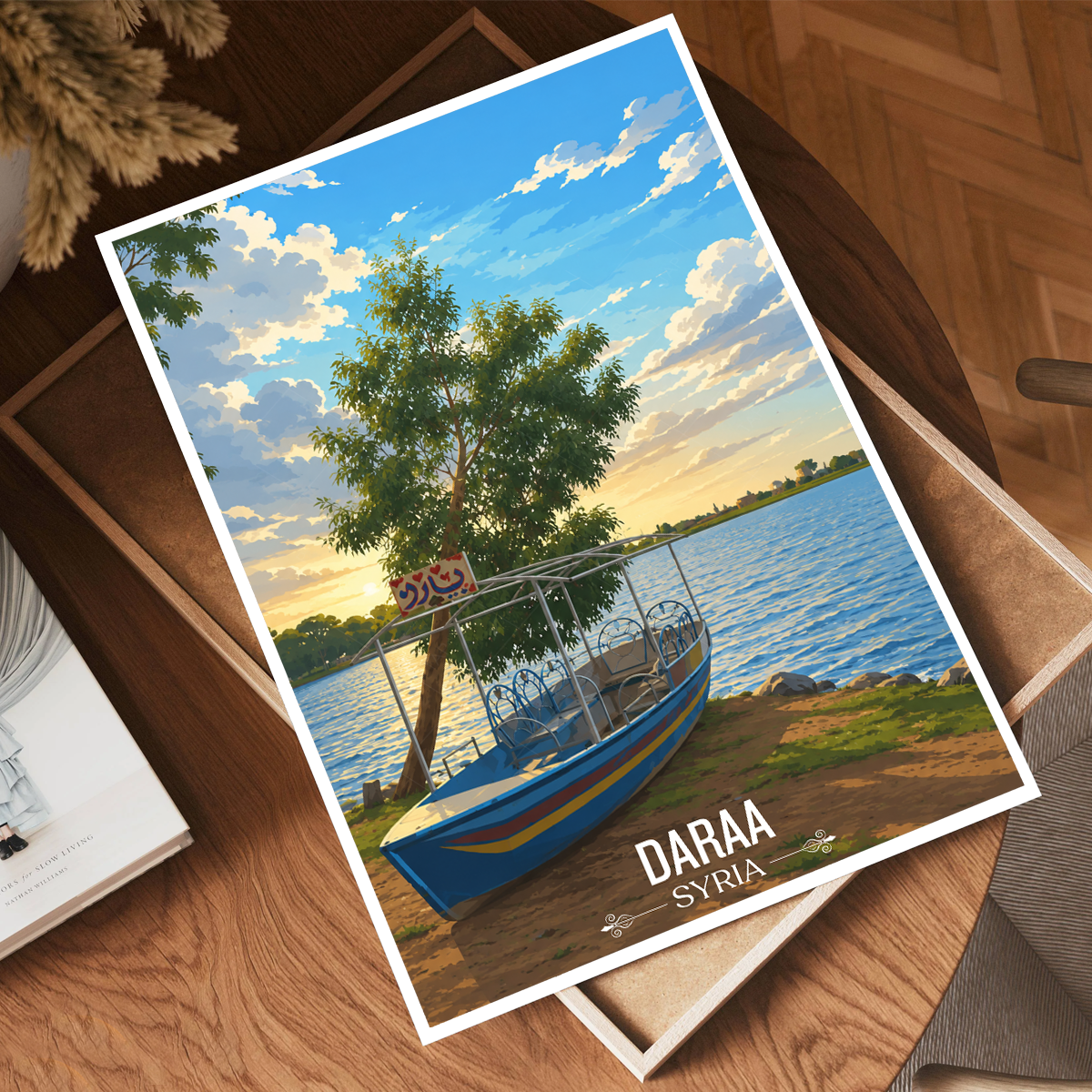Daraa - Syria - Travel Poster Print Modern Style Wall Art