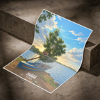 Daraa - Syria - Travel Poster Print Modern Style Wall Art