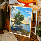 Daraa - Syria - Travel Poster Print Modern Style Wall Art