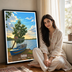 Daraa - Syria - Travel Poster Print Modern Style Wall Art