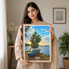 Daraa - Syria - Travel Poster Print Modern Style Wall Art