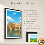 Hama - Syria - Travel Poster Print Modern Style Wall Art