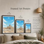 Homs - Syria - Travel Poster Print Modern Style Wall Art