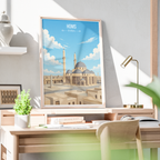 Homs - Syria - Travel Poster Print Modern Style Wall Art