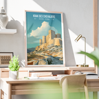 Krak des Chevaliers Theatre - Syria - Travel Poster Print Modern Style Wall Art