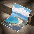 Latakia - Syria - Travel Poster Print Modern Style Wall Art