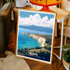 Latakia - Syria - Travel Poster Print Modern Style Wall Art
