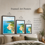 Latakia - Syria - Travel Poster Print Modern Style Wall Art