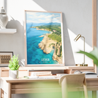 Latakia - Syria - Travel Poster Print Modern Style Wall Art
