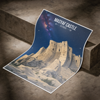 Masyaf Castle - Syria - Travel Poster Print Modern Style Wall Art