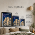 Masyaf Castle - Syria - Travel Poster Print Modern Style Wall Art