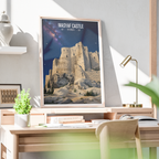 Masyaf Castle - Syria - Travel Poster Print Modern Style Wall Art
