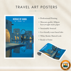 Norias of Hama - Syria - Travel Poster Print Modern Style Wall Art