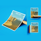 Roman Theatre - Syria - Travel Poster Print Modern Style Wall Art