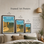 Roman Theatre - Syria - Travel Poster Print Modern Style Wall Art
