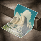 Saladin Castle - Syria - Travel Poster Print Modern Style Wall Art