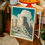 Saladin Castle - Syria - Travel Poster Print Modern Style Wall Art