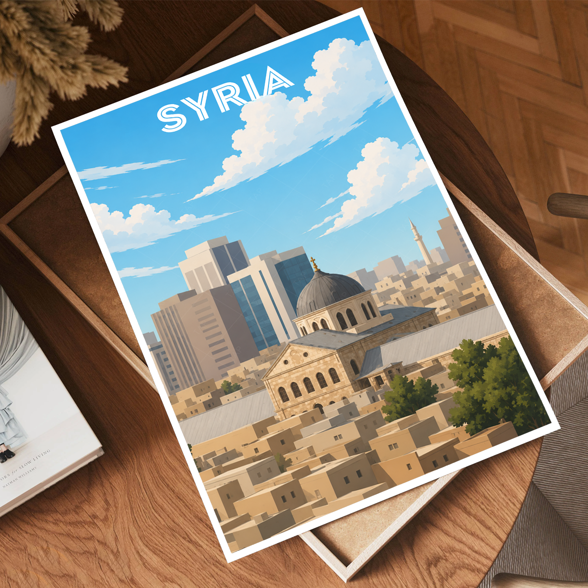 Syria - Syria - Travel Poster Print Modern Style Wall Art