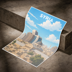Syria - Syria - Travel Poster Print Modern Style Wall Art