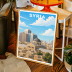 Syria - Syria - Travel Poster Print Modern Style Wall Art