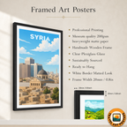 Syria - Syria - Travel Poster Print Modern Style Wall Art