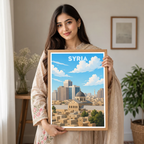 Syria - Syria - Travel Poster Print Modern Style Wall Art
