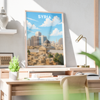 Syria - Syria - Travel Poster Print Modern Style Wall Art