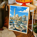 Tatrus - Syria - Travel Poster Print Modern Style Wall Art