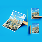 Tatrus - Syria - Travel Poster Print Modern Style Wall Art