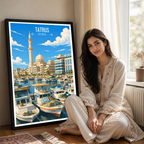 Tatrus - Syria - Travel Poster Print Modern Style Wall Art