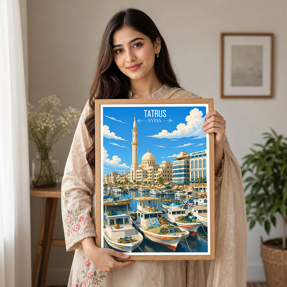 Tatrus - Syria - Travel Poster Print Modern Style Wall Art
