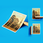 Umayyad Mosque - Syria - Travel Poster Print Modern Style Wall Art