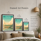 Umayyad Mosque - Syria - Travel Poster Print Modern Style Wall Art
