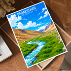 Badakhshan - Tajikistan - Travel Poster Print Modern Style Wall Art - Art Print - Travel Art Poster