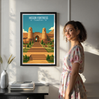 Hissor Fortress - Tajikistan - Travel Poster Print Modern Style Wall Art