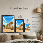 Kamoli Khujandi Park - Tajikistan - Travel Poster Print Modern Style Wall Art