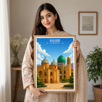 Khujand - Tajikistan - Travel Poster Print Modern Style Wall Art