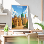 Khujand - Tajikistan - Travel Poster Print Modern Style Wall Art