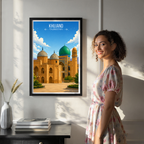 Khujand - Tajikistan - Travel Poster Print Modern Style Wall Art