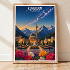 Konibodom - Tajikistan - Travel Poster Print Modern Style Wall Art