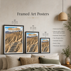 Pamirs - Tajikistan - Travel Poster Print Modern Style Wall Art