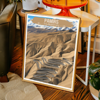 Pamirs - Tajikistan - Travel Poster Print Modern Style Wall Art