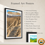 Pamirs - Tajikistan - Travel Poster Print Modern Style Wall Art