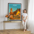 Ayutthaya - Thailand - Travel Poster Vintage Style Wall Art Print - Art Print - Travel Art Poster