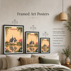 Bangkok - Thailand - Travel Poster Vintage Style Wall Art Print - Art Print - Travel Art Poster