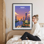 Bangkok - Thailand - Travel Poster Vintage Style Wall Art Print - Art Print - Travel Art Poster