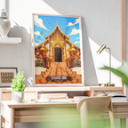 Chiang Mai - Thailand - Travel Poster Vintage Style Wall Art Print - Art Print - Travel Art Poster