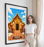 Chiang Mai - Thailand - Travel Poster Vintage Style Wall Art Print - Art Print - Travel Art Poster