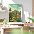 Chiang Mai - Thailand - Travel Poster Vintage Style Wall Art Print - Art Print - Travel Art Poster